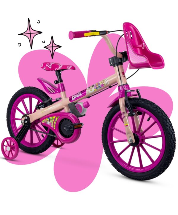 Bicicleta Infantil Aro 16 Nathor BARBIE 2