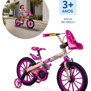 Bicicleta Infantil Aro 16 Nathor BARBIE 2