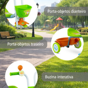 Triciclo Infantil Nathor De Alumínio Little Fox
