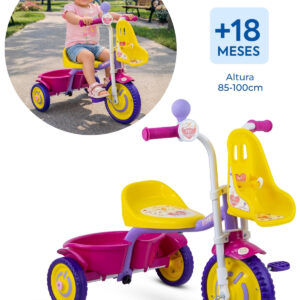 Triciclo Infantil Nathor De Alumínio Pet Friends