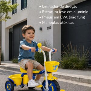 Triciclo Infantil Nathor De Alumínio You 3 Boy Modelo 04