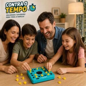 Jogo Contra o Tempo – Desafio de Montar as peças do Tabuleiro Polibrinq