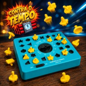 Jogo Contra o Tempo – Desafio de Montar as peças do Tabuleiro Polibrinq