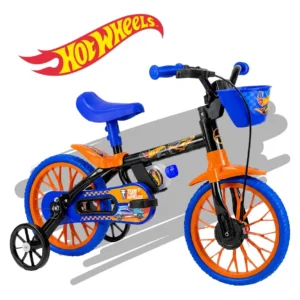 Bicicleta Infantil Aro 12 Nathor Hot Wheels 2