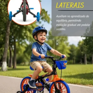 Bicicleta Infantil Aro 12 Nathor Hot Wheels 2