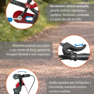 Bicicleta Infantil Aro 12 Nathor Hot Wheels 2