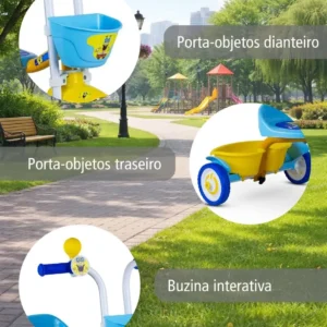 Triciclo Infantil Nathor De Alumínio ESPONJA