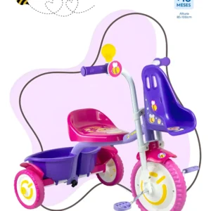 Triciclo Infantil Nathor De Alumínio Honey Bee 2