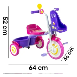 Triciclo Infantil Nathor De Alumínio Honey Bee 2