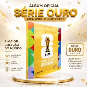 Album Capa Dura Ouro FIFA WORLD CUP 2026 PANINI Copa do Mundo 2026 – Dourado