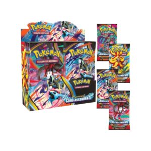PACOTE DE BOOSTER DE MEGAEVOLUCAO CAOS ASCENDENTE pacote com 36  Booster Pokemon