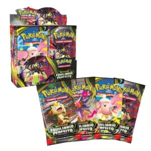 216 Cartas Pokemon Tcg Equilibrio Perfeito Mega Evoluções Caixa com 36 Boosters