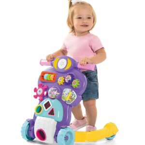 Andador Didático 2 em 1 Bebê Piloto Roxo – Calesita Tateti Lilás Sortido 0888-site