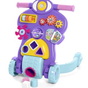 Andador Didático 2 em 1 Bebê Piloto Roxo – Calesita Tateti Lilás Sortido 0888-site