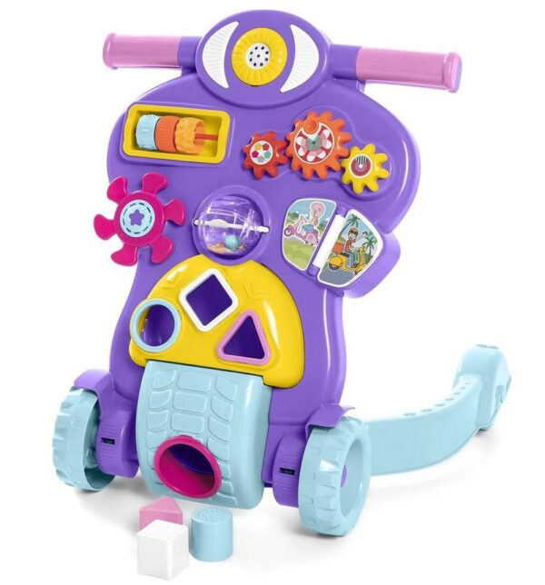 Andador Didático 2 em 1 Bebê Piloto Roxo – Calesita Tateti Lilás Sortido 0888-site