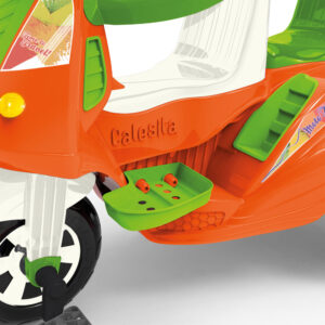 Carrinho Infantil Moto Duo Empurrador e Pedal Laranja Calesita 1037-site