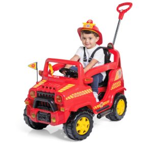 Carrinho de Passeio Infantil com Pedal – Diipi Bombeiro – Calesita 1020-site