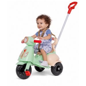 Triciclo Vespita Capri Calesita 1068 com empurrador com cinto de segurança-site