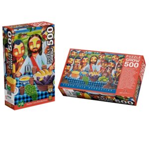 Quebra-cabeça 500 peças Santa Ceia Nordestina- Eduardo Lima – Grow