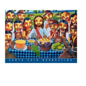 Quebra-cabeça 500 peças Santa Ceia Nordestina- Eduardo Lima – Grow