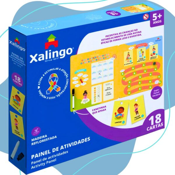 Painel De Atividades Com 18 Cartas Xalingo 17676