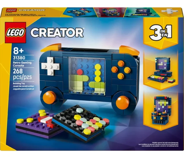 Lego Creator 31380 – 3 Em 1 Console De Videogame Retrô  268 Vi