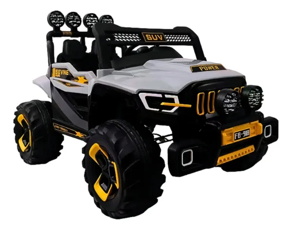 CE23433 Carro Elétrico Super Cross Com Controle 4×4 Cinza 12v Zippy Toys