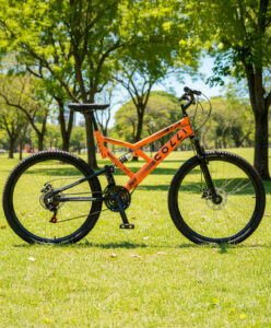 Bicicleta Aro 26 Colli 21v EXCLUSIVA Gps Freio A Disco E Suspensão – Laranja Neon