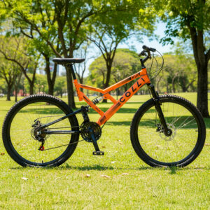 Bicicleta Aro 26 Colli 21v EXCLUSIVA Gps Freio A Disco E Suspensão – Laranja Neon-site