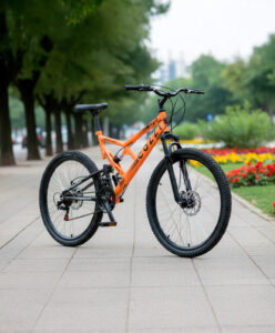 Bicicleta Aro 26 Colli 21v EXCLUSIVA Gps Freio A Disco E Suspensão – Laranja Neon