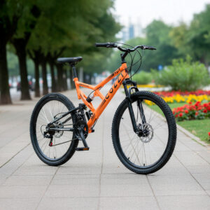 Bicicleta Aro 26 Colli 21v EXCLUSIVA Gps Freio A Disco E Suspensão – Laranja Neon-site
