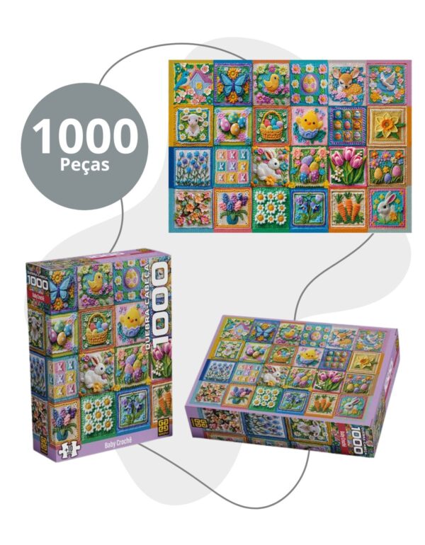 Quebra Cabeça 1.000 Peças Baby Crochê – Grow