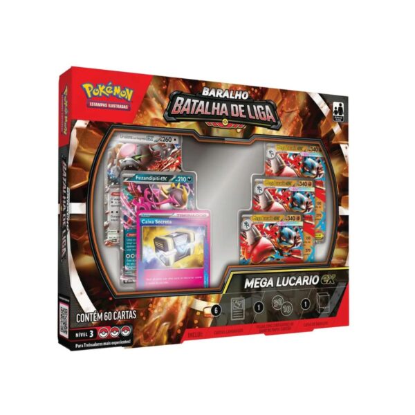 Baralho Batalha De Liga Mega Lucario Ex Pokémon Tcg Original