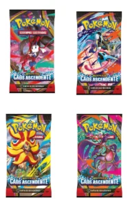 Cartas Pokémon Booster Caos Ascendente UNITARIO 1 pacote com 6 cartas