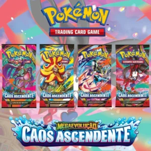 Cartas Pokémon Booster Caos Ascendente UNITARIO 1 pacote com 6 cartas