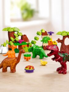 Bloco De Montar Infantil Dinossauro Xalingo 40 Peças