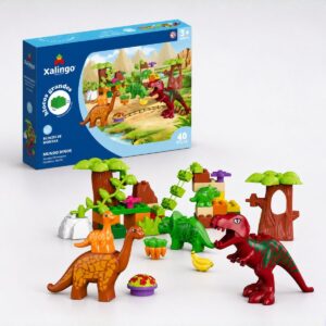 Bloco De Montar Infantil Dinossauro Xalingo 40 Peças
