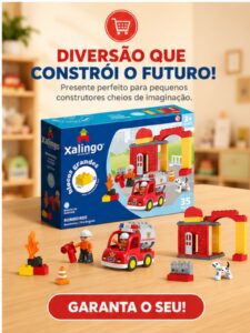 Bloco De Montar Bombeiros Xalingo 35 Peças Brinquedo Infantil