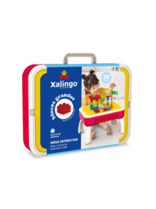 Mesa De Atividades Infantil, Com Blocos, 58 Peças – Xalingo