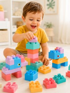 Bloco De Montar Grande Macio 33 Peças Educativo – Xalingo