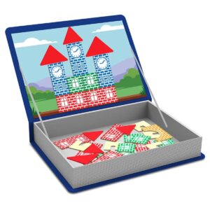 Brinquedo Bloco Montar Brincando Engenheiro Magnetico 12 Pcs Xalingo