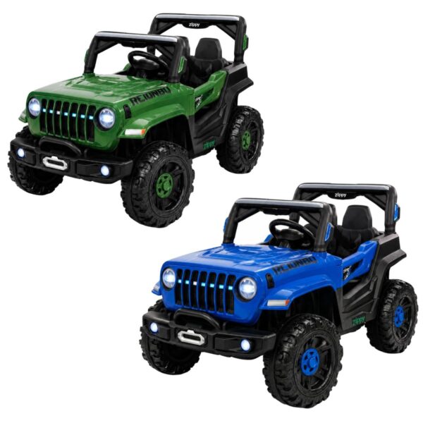 Carro Elétrico Infantil Jipe Off-road 12v Zippy Toys – Azul e Verde