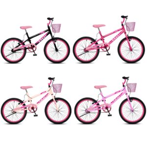 Bicicleta Colli Aro 20 Vicky – ROSA NEON / BEGE / PRETO FOSCO / ROSA