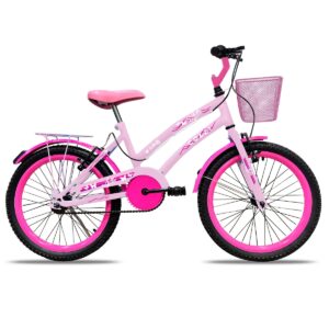 Bicicleta Colli Aro 20 Lylla – ROSA / AZUL CHAMPANHE / BEGE RETRO