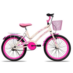 Bicicleta Colli Aro 20 Lylla – ROSA / AZUL CHAMPANHE / BEGE RETRO