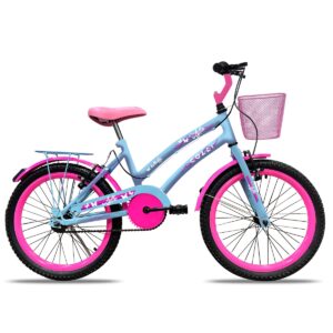 Bicicleta Colli Aro 20 Lylla – ROSA / AZUL CHAMPANHE / BEGE RETRO