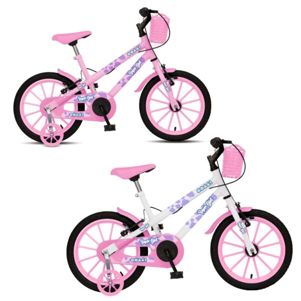 Bicicleta Colli Aro 16 Super Girl – ROSA / BRANCO