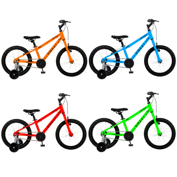 Bicicleta Colli Aro 16 Rocket – VERDE NEON / VERMELHO / AZUL CHAMPANHE / LARANJA NEON-site