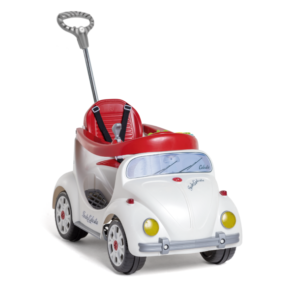 Quadriciclo Infantil com Pedal Fouks  Branco Perolizado – Calesita-site