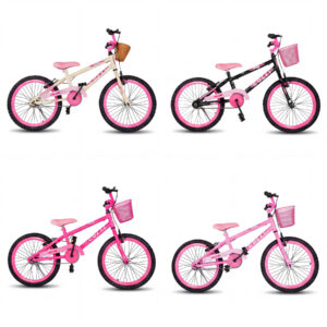 Bicicleta Colli Aro 20 Vicky – ROSA NEON / BEGE / PRETO FOSCO / ROSA